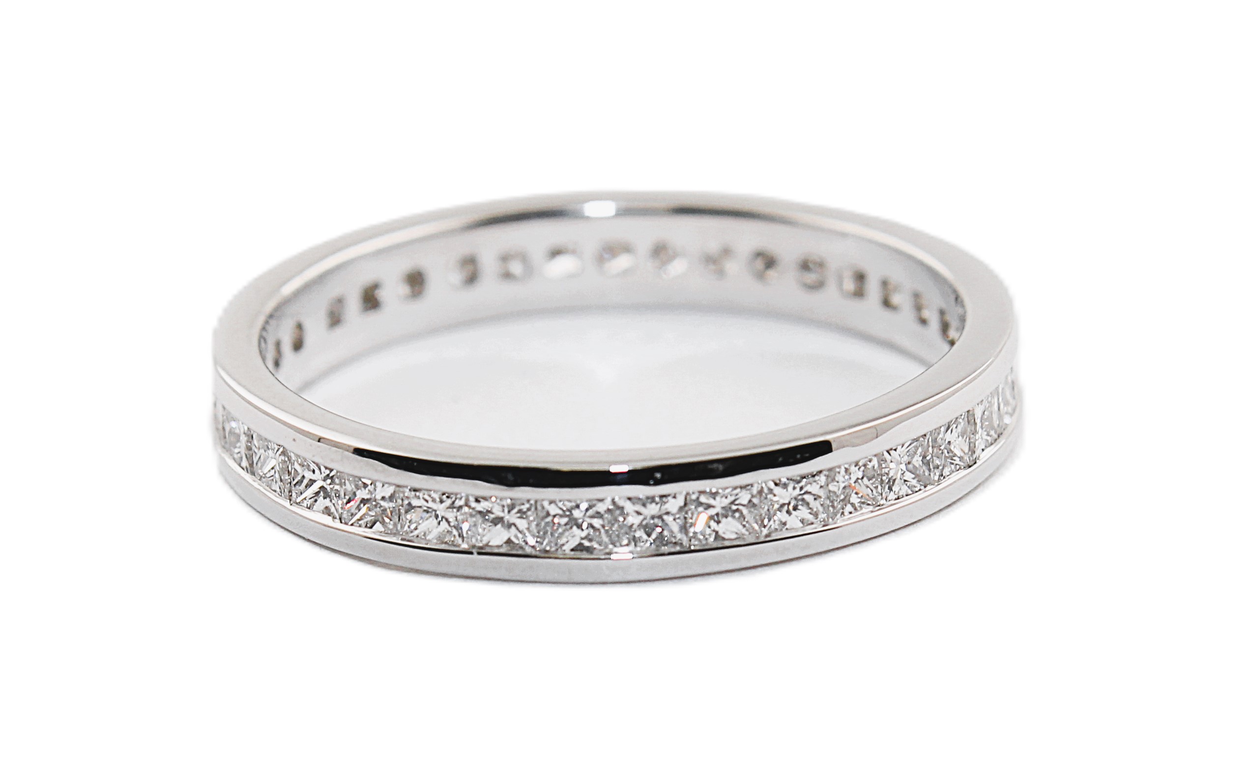 Princess Cut Channel Set Diamond Eternity Band